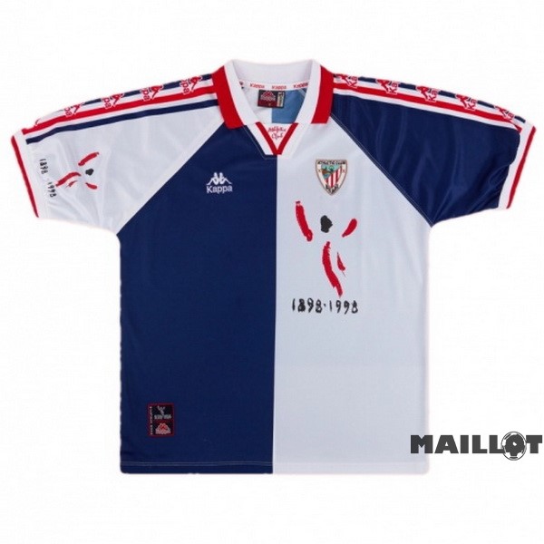 Foot Maillot Pas Cher Exterieur Maillot Athletic Bilbao Retro 1997 1998 Blanc