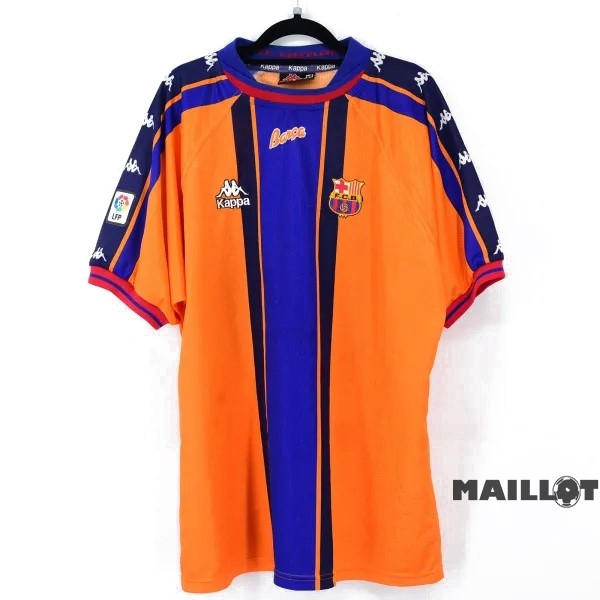 Foot Maillot Pas Cher Exterieur Maillot Barcelona Retro 1997 1998 Orange