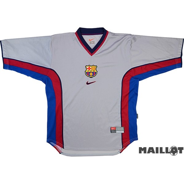 Foot Maillot Pas Cher Exterieur Maillot Barcelona Retro 1998 2001 Gris