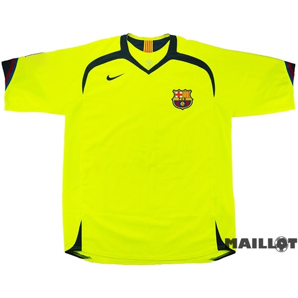 Foot Maillot Pas Cher Exterieur Maillot Barcelona Retro 2005 2006 Jaune