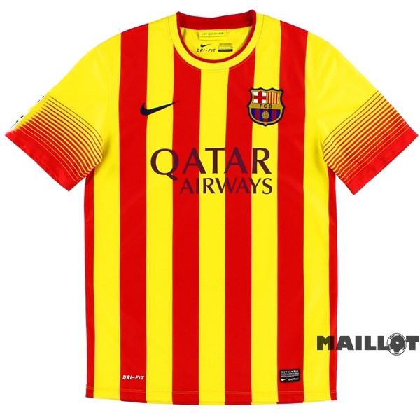 Foot Maillot Pas Cher Exterieur Maillot Barcelona Retro 2013 2014 Jaune