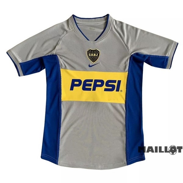 Foot Maillot Pas Cher Exterieur Maillot Boca Juniors Retro 2002 Gris