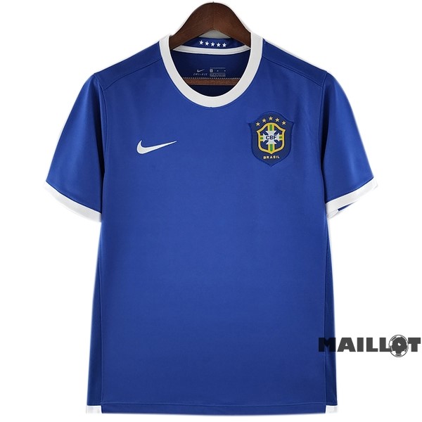 Foot Maillot Pas Cher Exterieur Maillot Brésil Retro 2006 Bleu