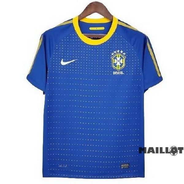 Foot Maillot Pas Cher Exterieur Maillot Brésil Retro 2010 Bleu