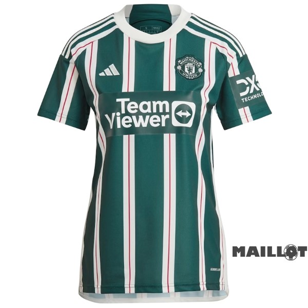 Foot Maillot Pas Cher Exterieur Maillot Femme Manchester United 2023 2024 Vert