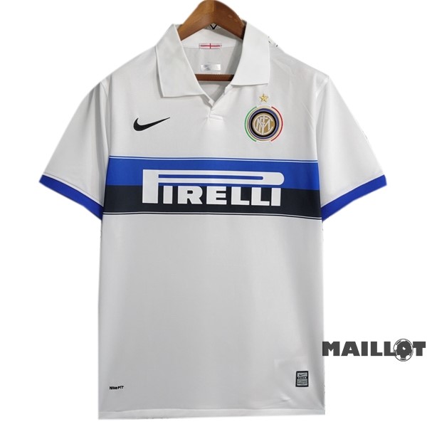 Foot Maillot Pas Cher Exterieur Maillot Inter Milán Retro 2009 2010 Blanc