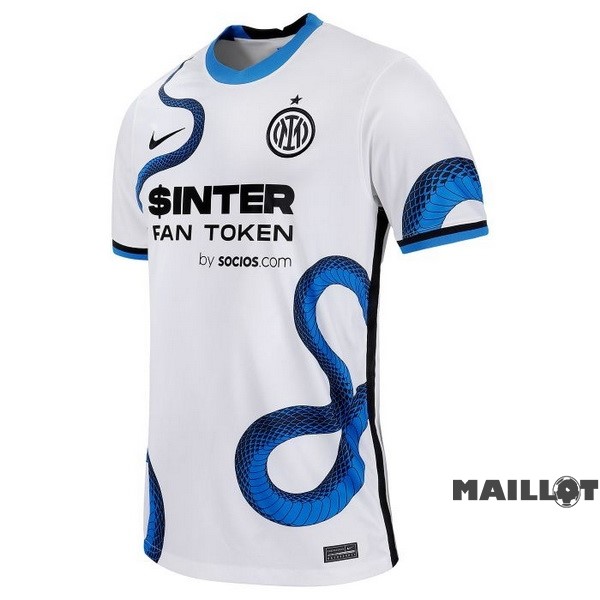 Foot Maillot Pas Cher Exterieur Maillot Inter Milán Retro 2021 2022 Blanc