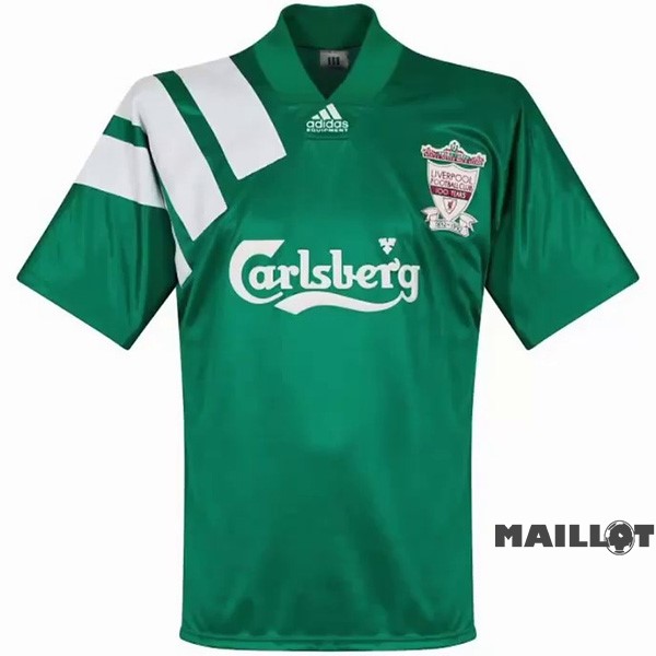 Foot Maillot Pas Cher Exterieur Maillot Liverpool Retro 1992 1993 Vert