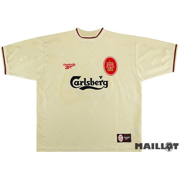 Foot Maillot Pas Cher Exterieur Maillot Liverpool Retro 1996 1997 Blanc