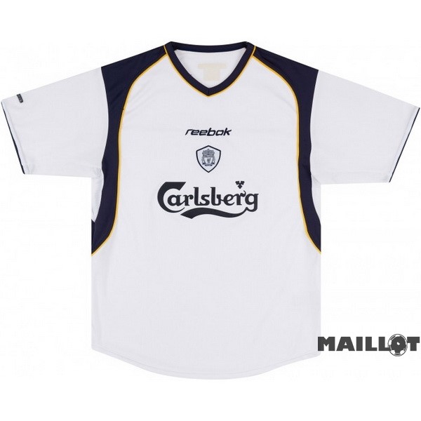 Foot Maillot Pas Cher Exterieur Maillot Liverpool Retro 2001 2003 Blanc