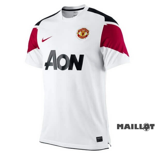 Foot Maillot Pas Cher Exterieur Maillot Manchester United Retro 2010 2011 Blanc