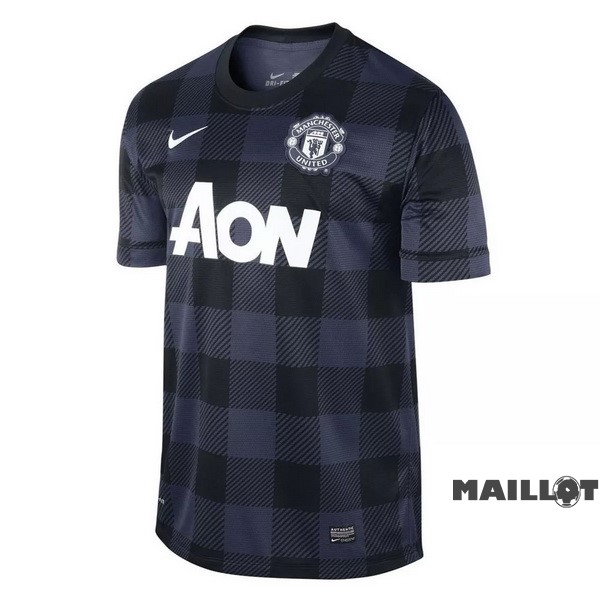 Foot Maillot Pas Cher Exterieur Maillot Manchester United Retro 2013 2014 Noir