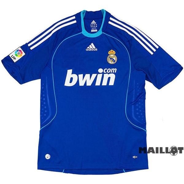 Foot Maillot Pas Cher Exterieur Maillot Real Madrid Retro 2008 2009 Bleu