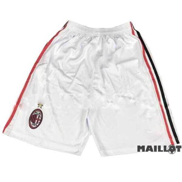 Foot Maillot Pas Cher Exterieur Pantalon AC Milan Retro 2008 2009 Blanc