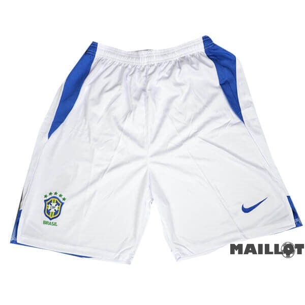 Foot Maillot Pas Cher Exterieur Pantalon Brésil Retro 2004 Blanc