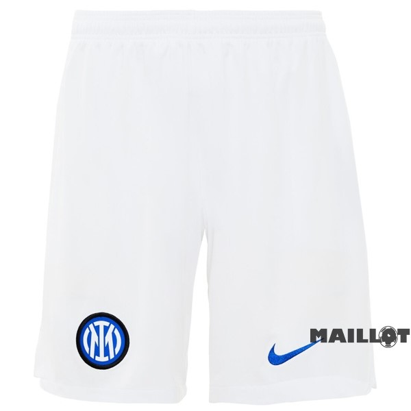 Foot Maillot Pas Cher Exterieur Pantalon Inter Milán 2023 2024 Blanc