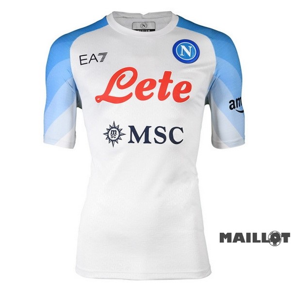 Foot Maillot Pas Cher Exterieur Thailande Maillot Napoli 2022 2023 Blanc