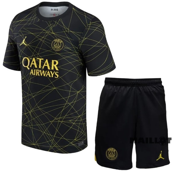 Foot Maillot Pas Cher Fourth Conjunto De Enfant Paris Saint Germain 2022 2023 Noir