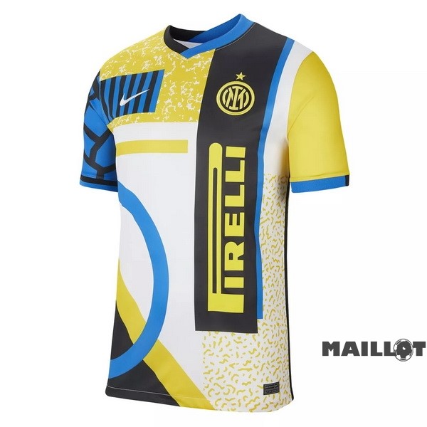 Foot Maillot Pas Cher Fourth Maillot Inter Milán Retro 2020 2021 Jaune