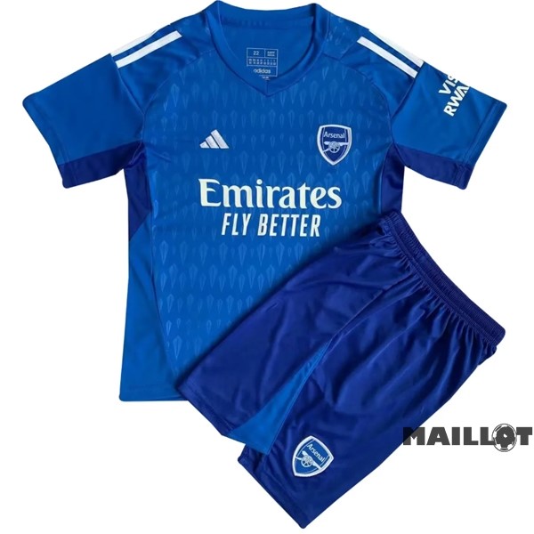 Foot Maillot Pas Cher Gardien Conjunto De Homme Arsenal 2023 2024 Bleu