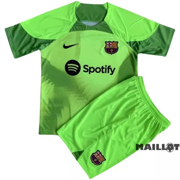 Foot Maillot Pas Cher Gardien Conjunto De Homme Barcelona 2022 2023 Vert