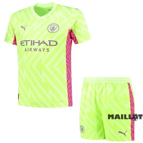 Foot Maillot Pas Cher Gardien Conjunto De Homme Manchester City 2023 2024 Jaune