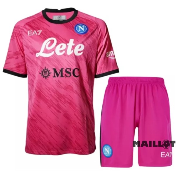 Foot Maillot Pas Cher Gardien Conjunto De Homme Napoli 2022 2023 Rose