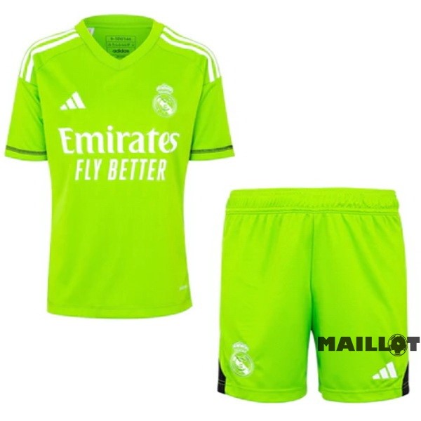 Foot Maillot Pas Cher Gardien Conjunto De Homme Real Madrid 2023 2024 Vert