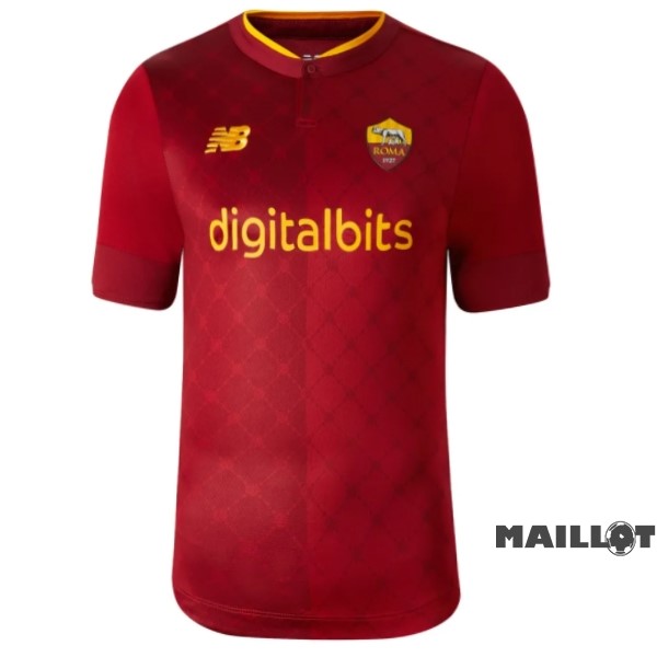 Foot Maillot Pas Cher Joueurs Domicile Maillot As Roma 2022 2023 Rouge