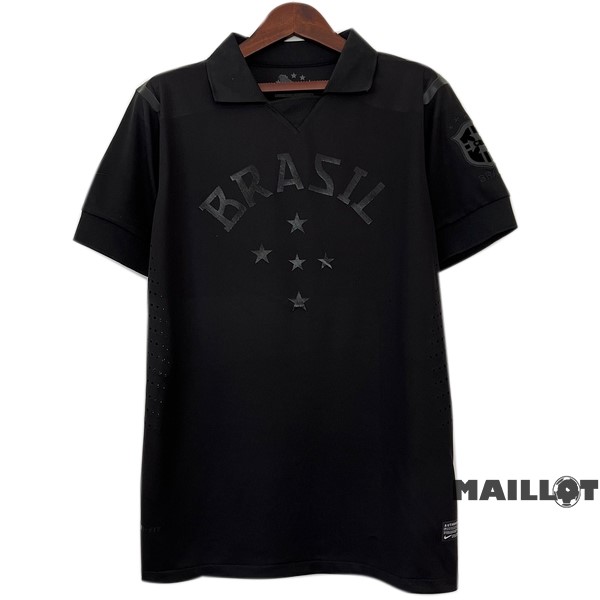 Foot Maillot Pas Cher Maillot Brésil Retro 2013 2014 Noir