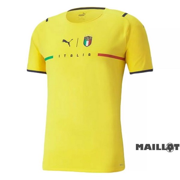 Foot Maillot Pas Cher Maillot Gardien Italie 2021 Jaune