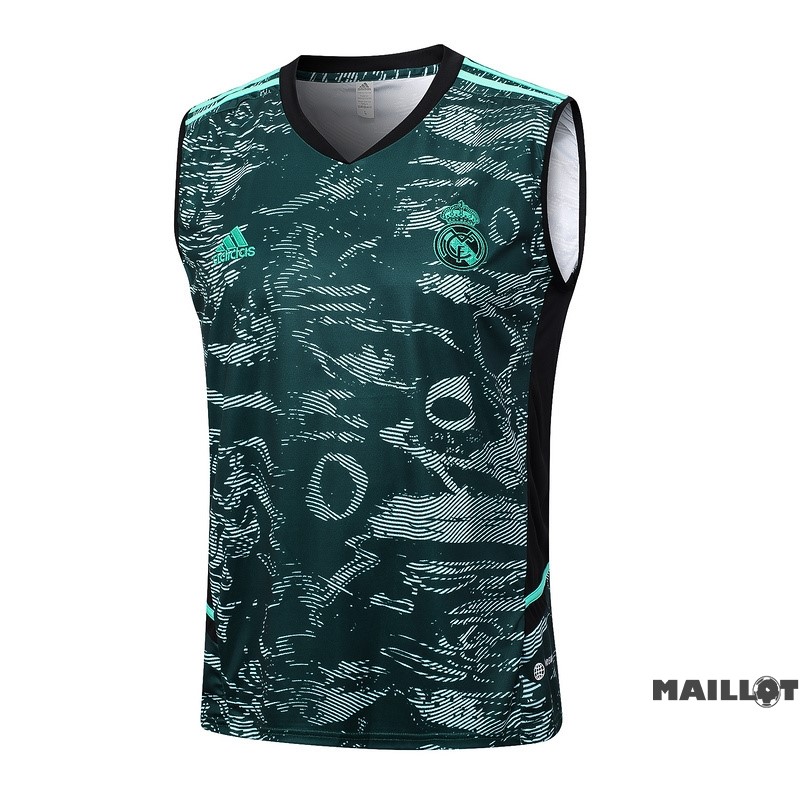 Foot Maillot Pas Cher Maillot Sans Manches Real Madrid 2023 2024 Vert