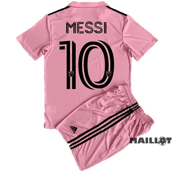 Foot Maillot Pas Cher NO.10 Messi Domicile Conjunto De Enfant Inter Miami 2023 2024 Rose
