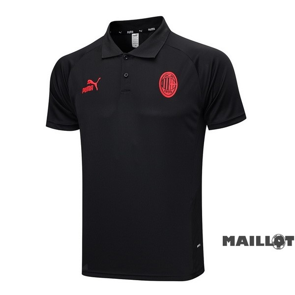 Foot Maillot Pas Cher Polo AC Milan 2023 2024 Noir