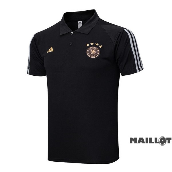 Foot Maillot Pas Cher Polo Allemagne 2022 Noir