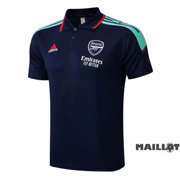 Foot Maillot Pas Cher Polo Arsenal 2022 2023 Bleu Marine Vert