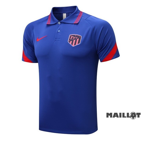 Foot Maillot Pas Cher Polo Atlético Madrid 2022 2023 Bleu Orange