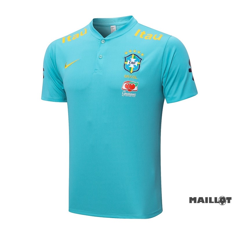 Foot Maillot Pas Cher Polo Brésil 2022 Bleu