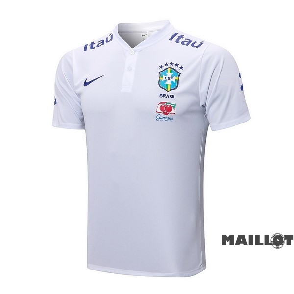 Foot Maillot Pas Cher Polo Brésil 2022 II Blanc