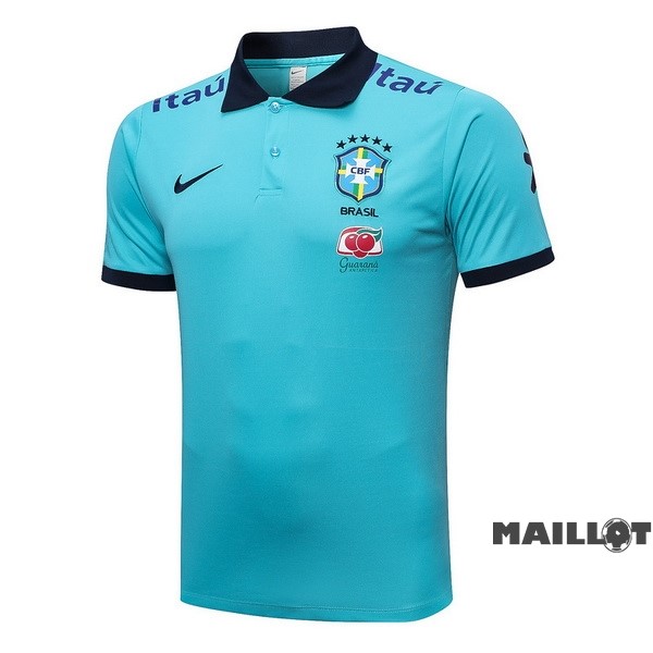 Foot Maillot Pas Cher Polo Brésil 2023 Bleu