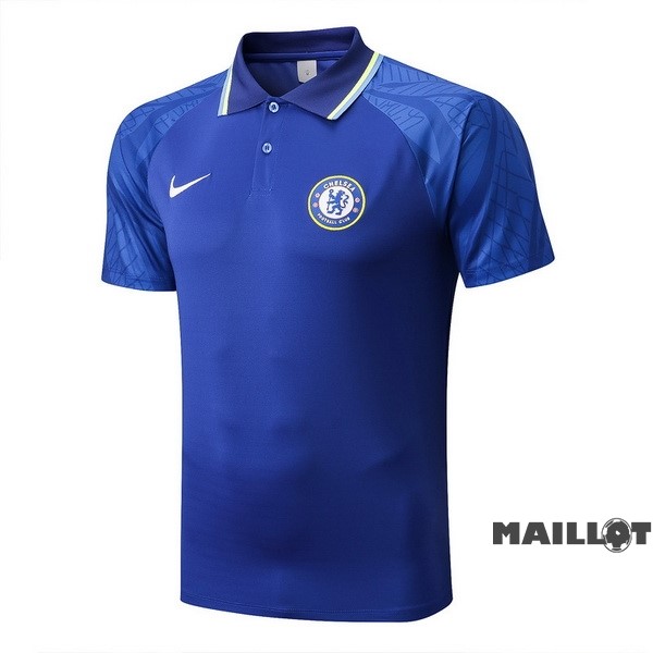 Foot Maillot Pas Cher Polo Chelsea 2022 2023 Bleu