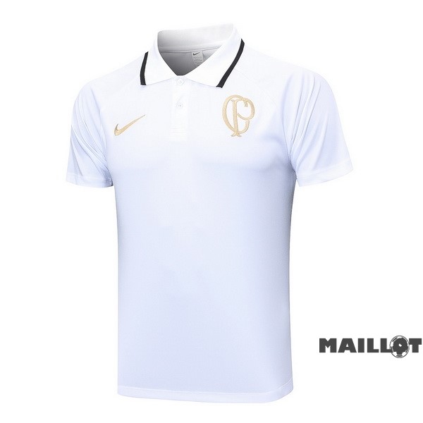 Foot Maillot Pas Cher Polo Corinthians Paulista 2023 2024 Blanc