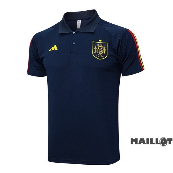 Foot Maillot Pas Cher Polo Espagne 2022 Bleu Marine