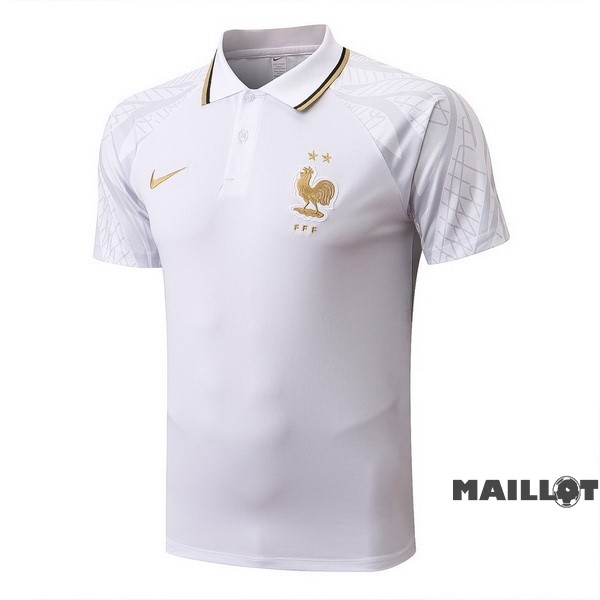 Foot Maillot Pas Cher Polo France 2022 Blanc