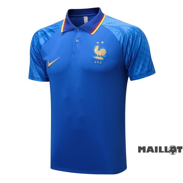 Foot Maillot Pas Cher Polo France 2022 Bleu