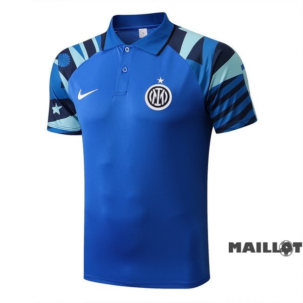 Foot Maillot Pas Cher Polo Inter Milán 2022 2023 Bleu Vert