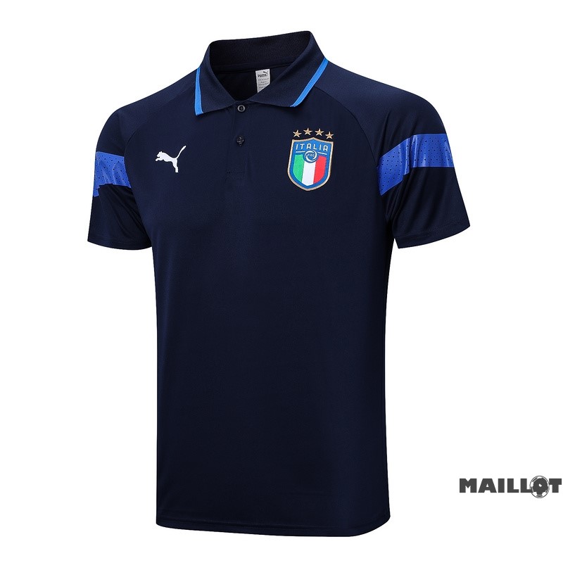 Foot Maillot Pas Cher Polo Italie 2022 Bleu I Marine