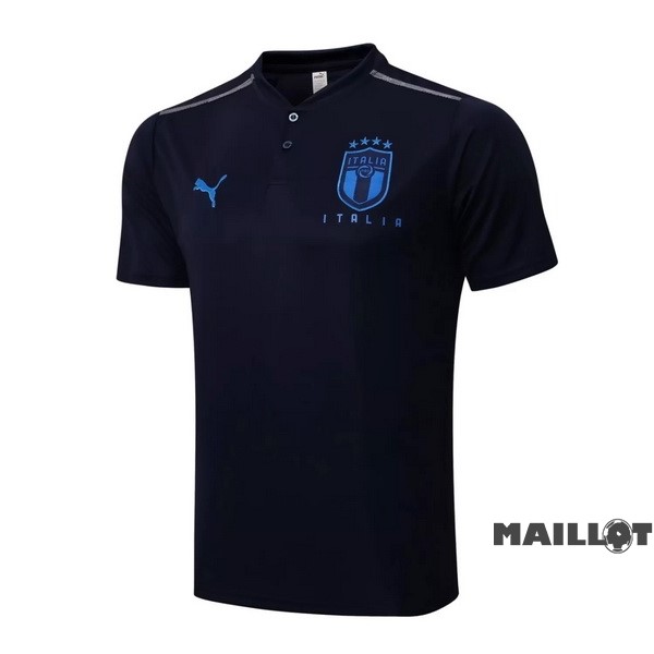 Foot Maillot Pas Cher Polo Italie 2022 Bleu Marine