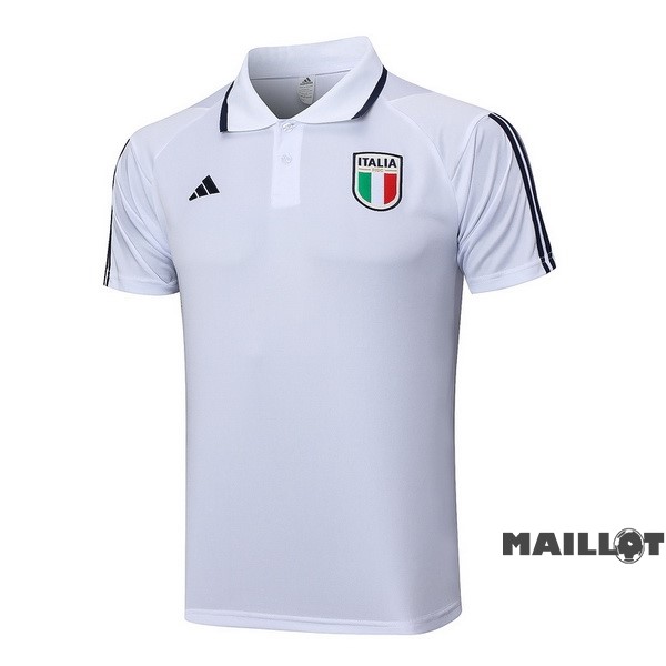 Foot Maillot Pas Cher Polo Italie 2023 Blanc