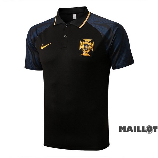 Foot Maillot Pas Cher Polo Portugal 2022 Noir